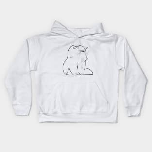 Cute and angry cat Kids Hoodie